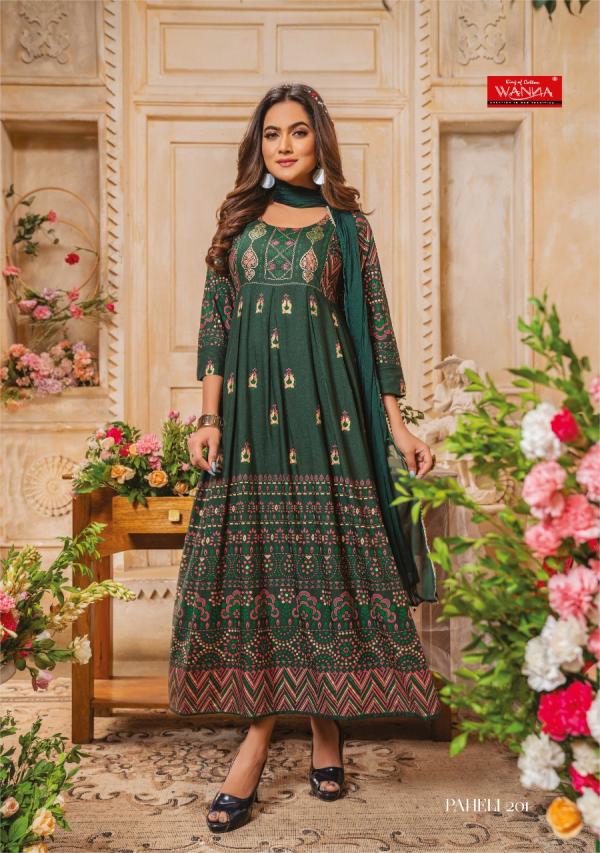 Wanna Paheli 2 Fancy Wear Anarkali Kurti With Dupatta Collection